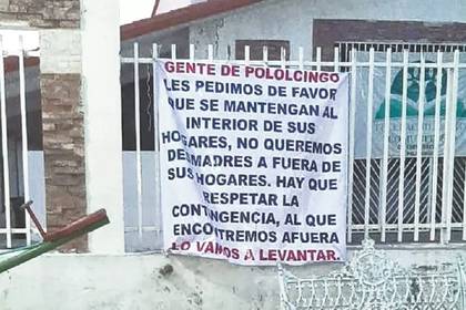 Imagen que circula en redes sociales sobre el supuesto mensaje de amenaza en Pololcingo, Guerrero (Twitter)