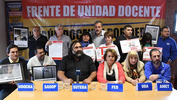 El Frente de Unidad Docente (FUD) rechazó de plano la decisión de la gobernadora bonaerense María Eugenia Vidal. (Télam)