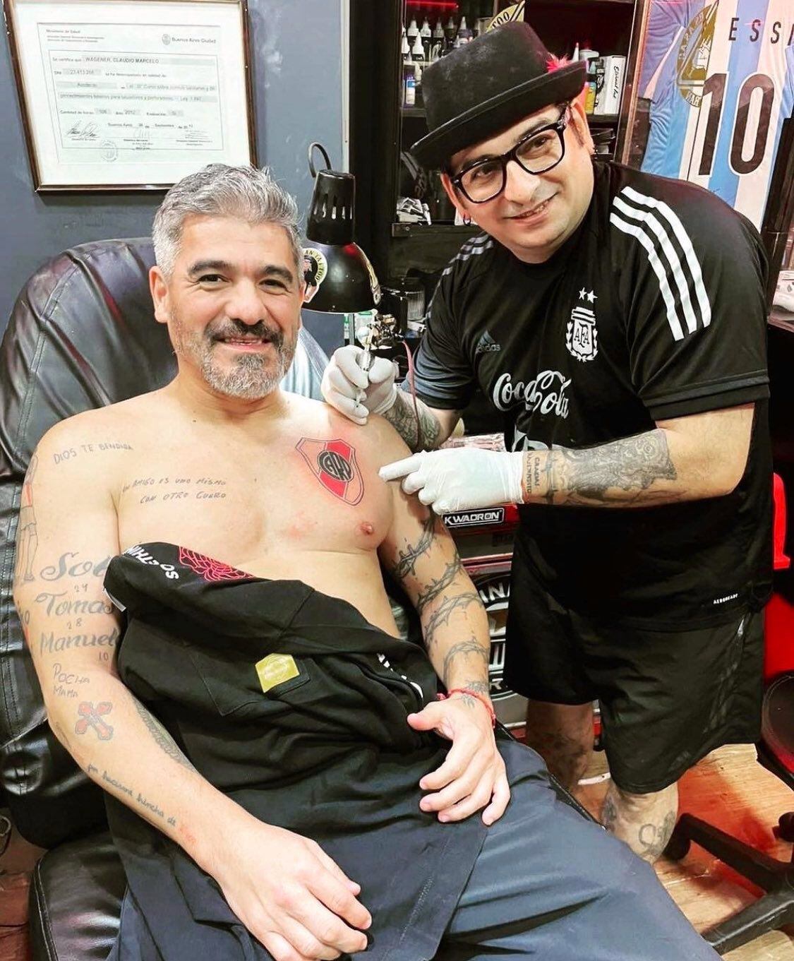 Ariel Ortega Tatuaje