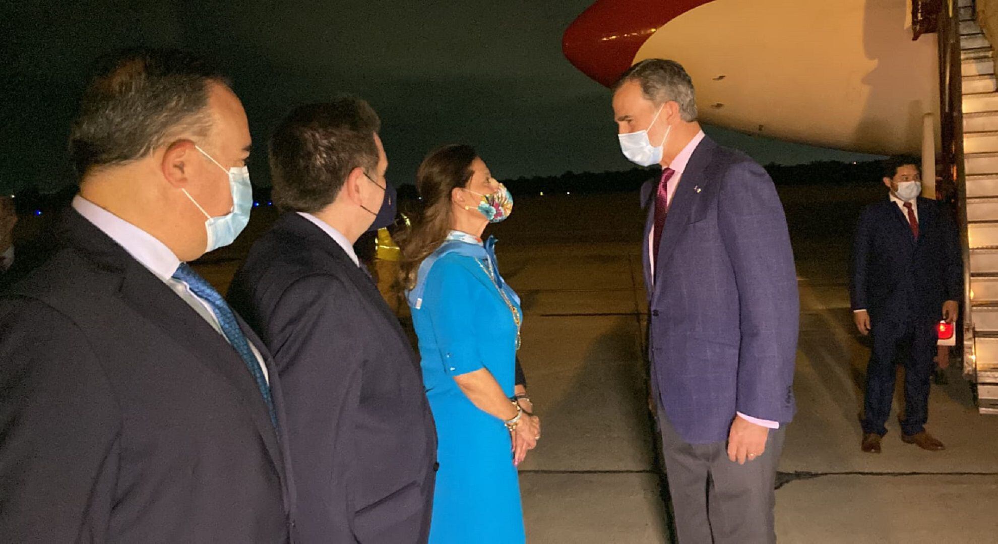 Rey de España Felipe VI recibido por la canciller y vicepresidente Marta Lucía Ramírez