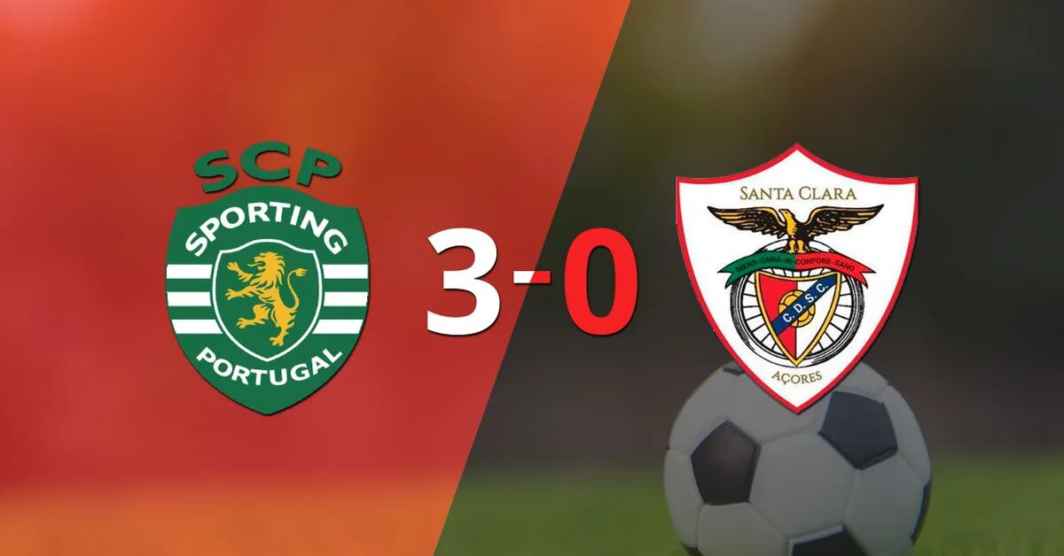 Sporting de Lisboa goleia o Santa Clara por 3-0 em casa