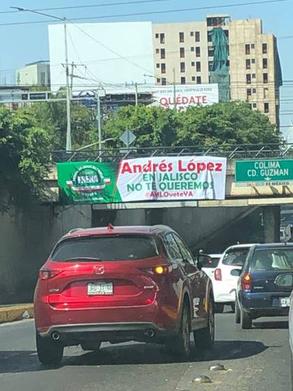 The protest against President Andrés Manuel López Obrador is taking place in 70 cities in the country, according to its organizers (Photo: @tiavosx)