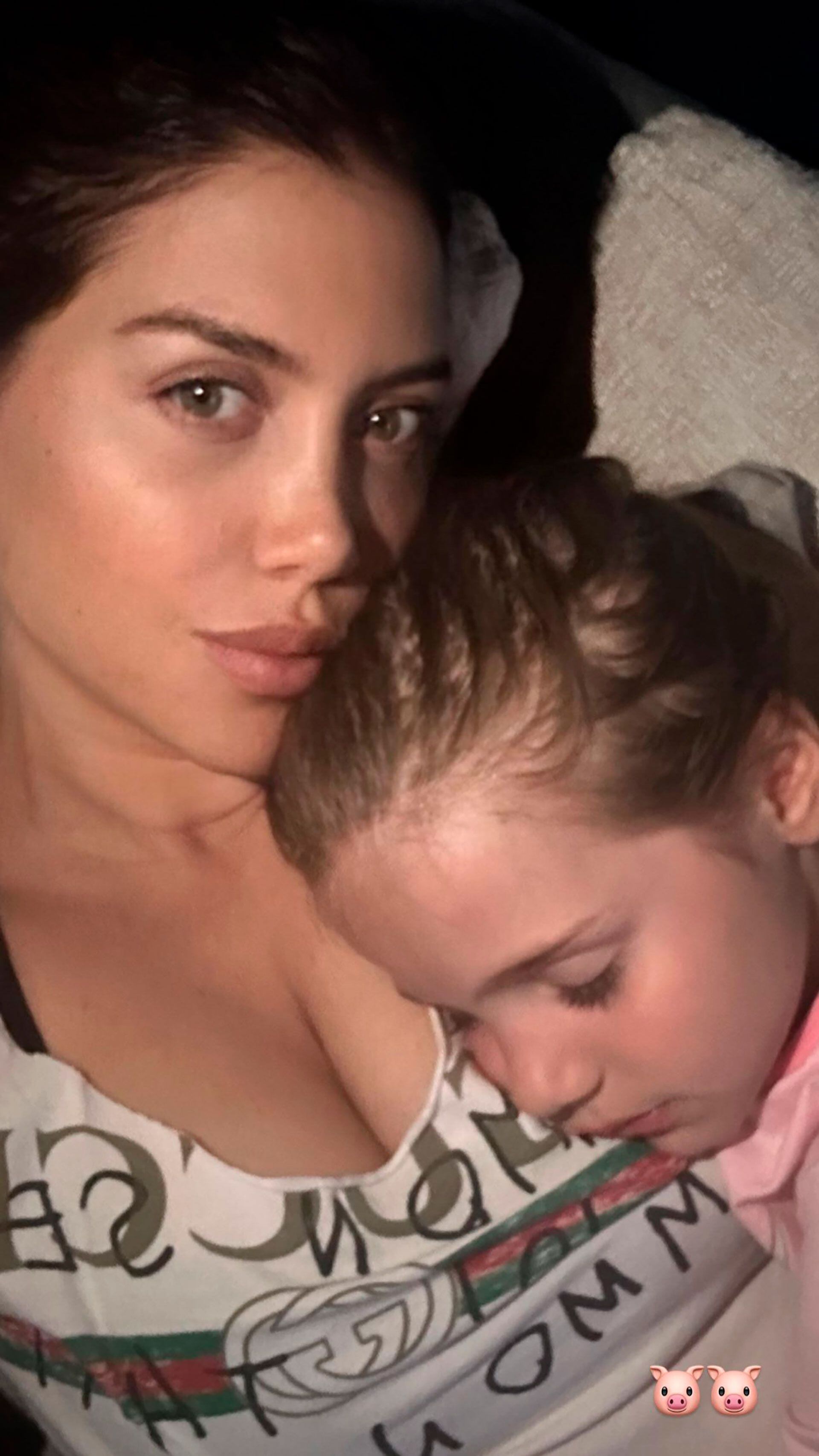 Wanda Nara disfrutó de un fin de semana en su mansión de Milán junto a sus hijos (Instagram)