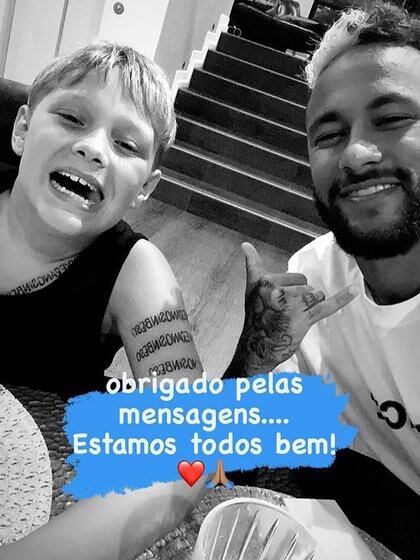El mensaje de Neymar a través de su cuenta de Instagram (@neymarjr)