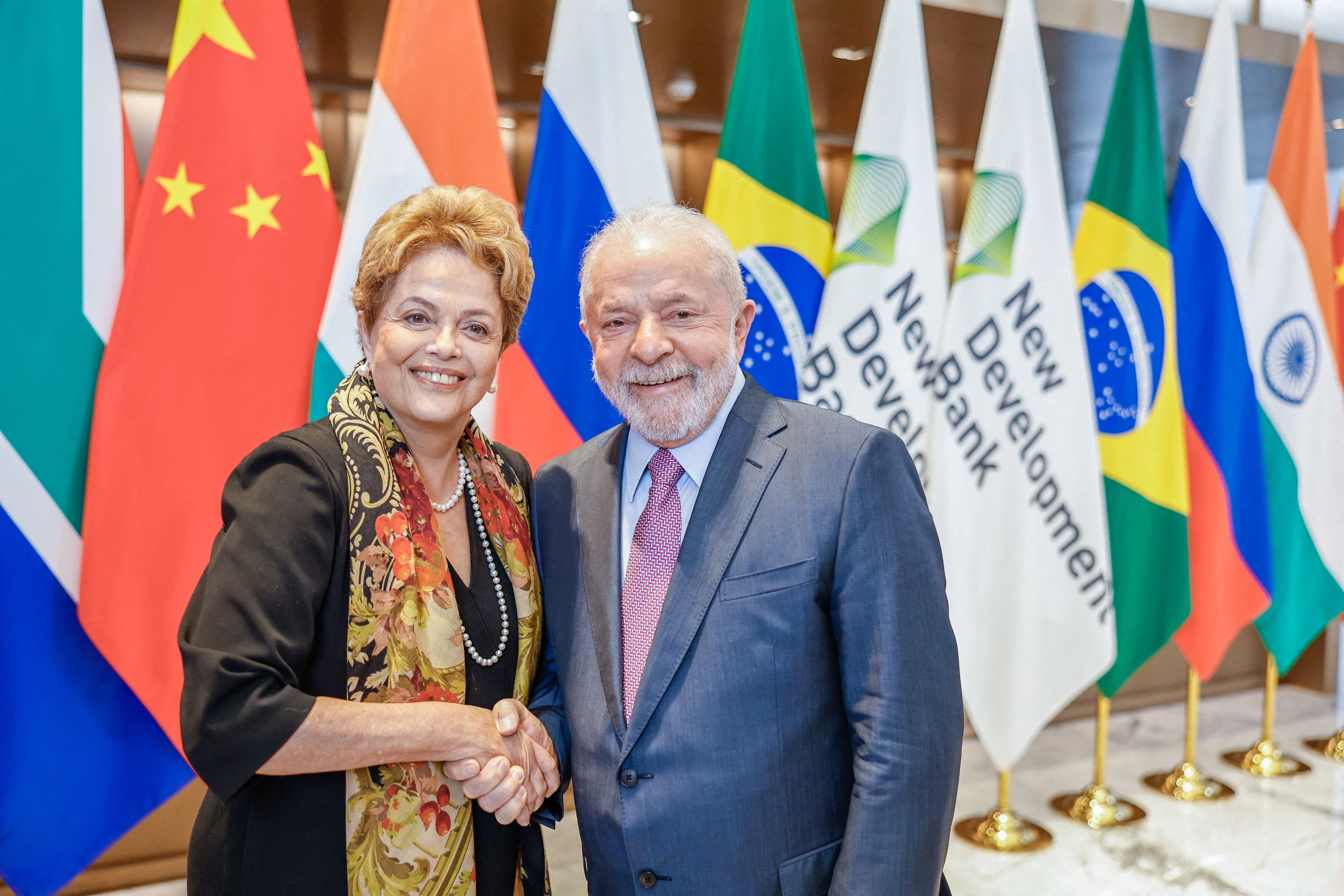 Lula da Silva logró colocar en el Banco de los BRICS a Dilma Rousseff, pero no hacer avanzar la propuesta de una "moneda común" para reemplazar al dólar (Reuters)