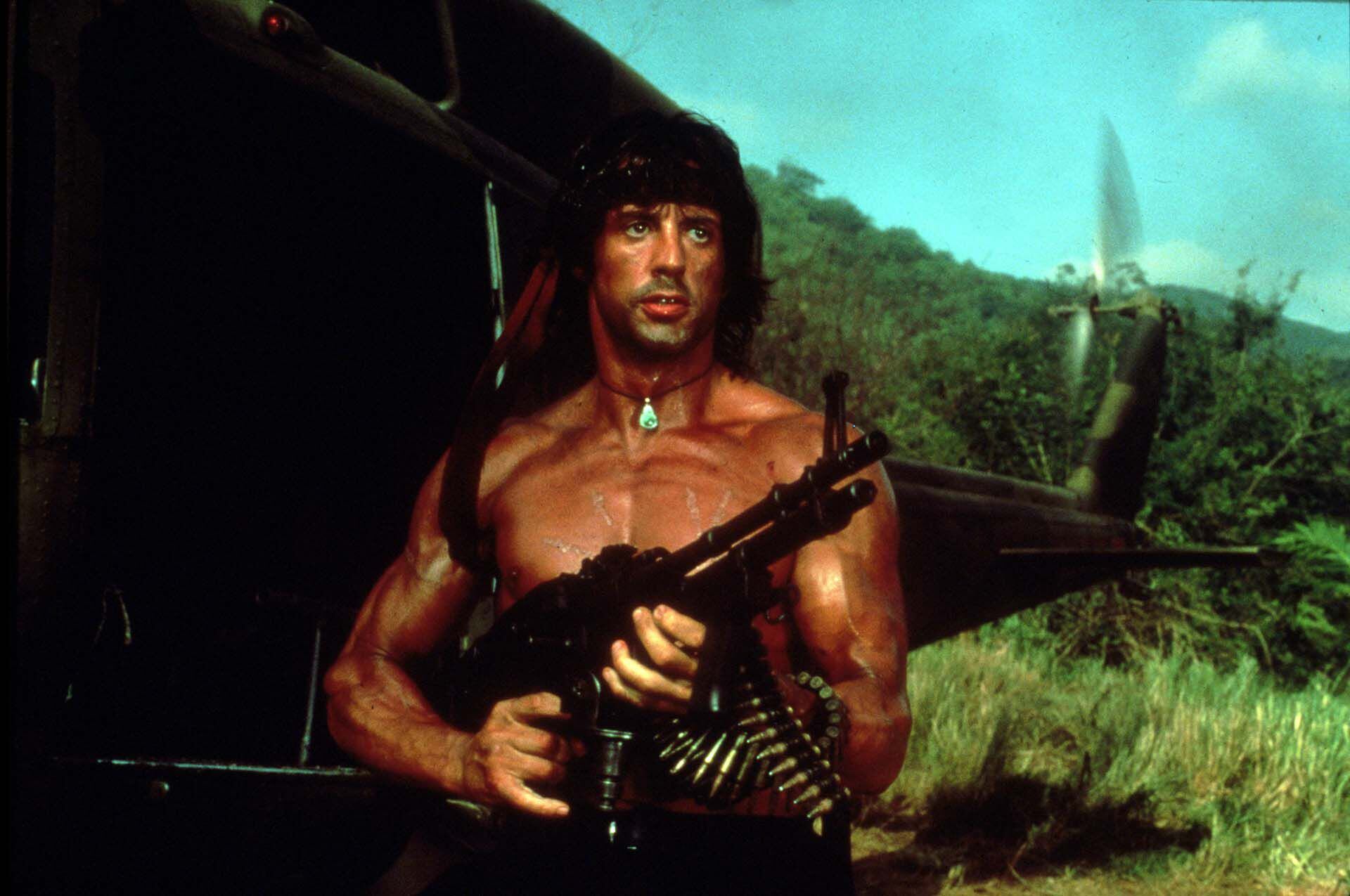 Sylvester Stallone como Rambo