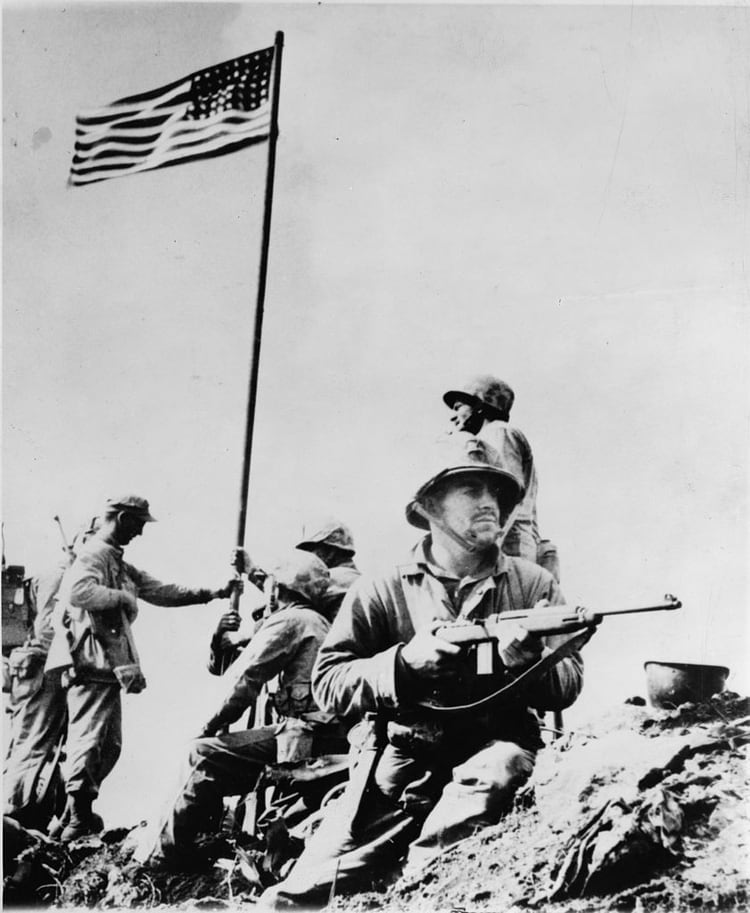 Marinos estadounidenses en la Segunda Guerra Mundial (Foto: Wikipedia)