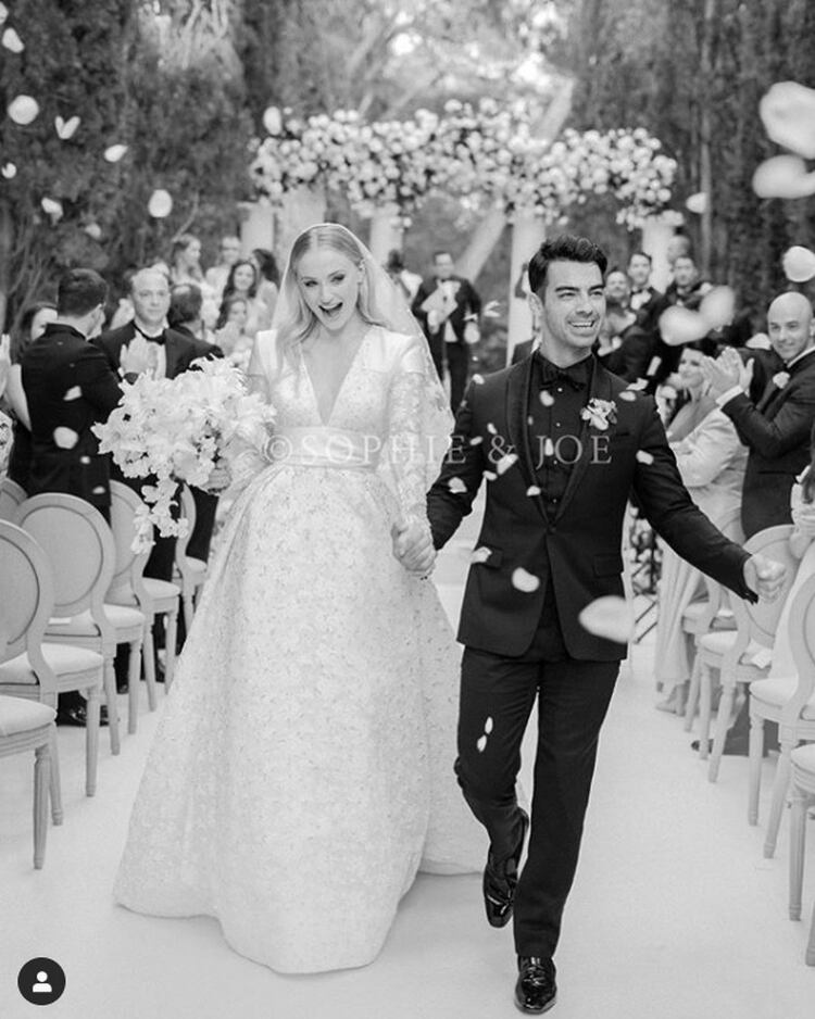 Sophie Turner y Joe Jonas después de intercambiar botos (Foto: Instagram – Joe Jonas)