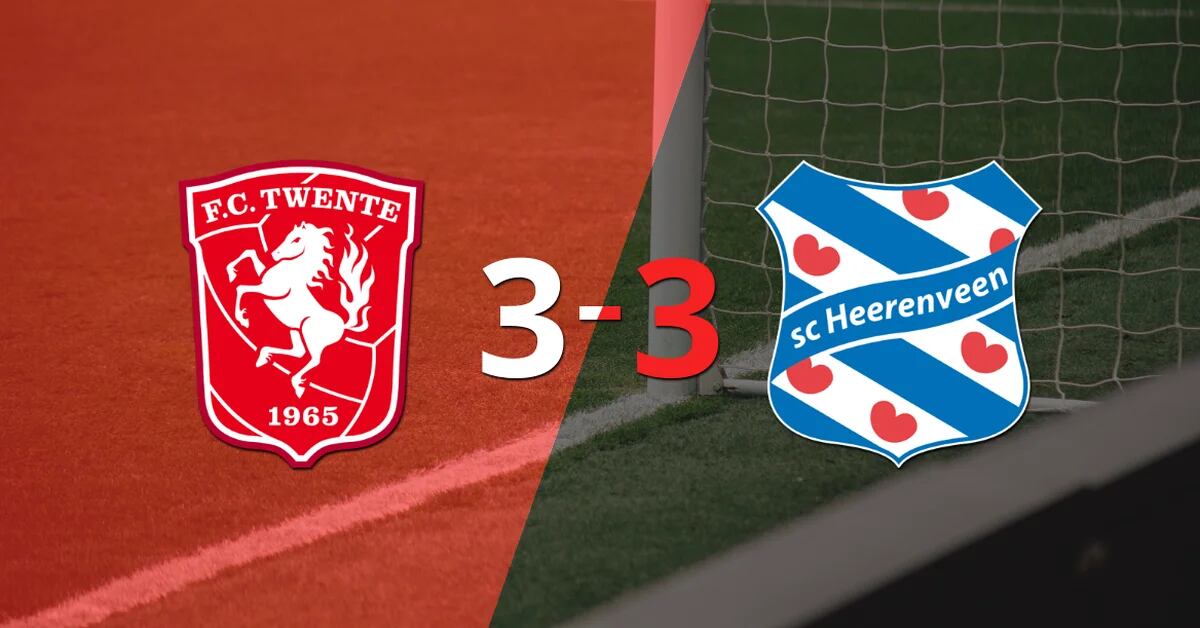 Exciting 3-3 draw between FC Twente and Heerenveen