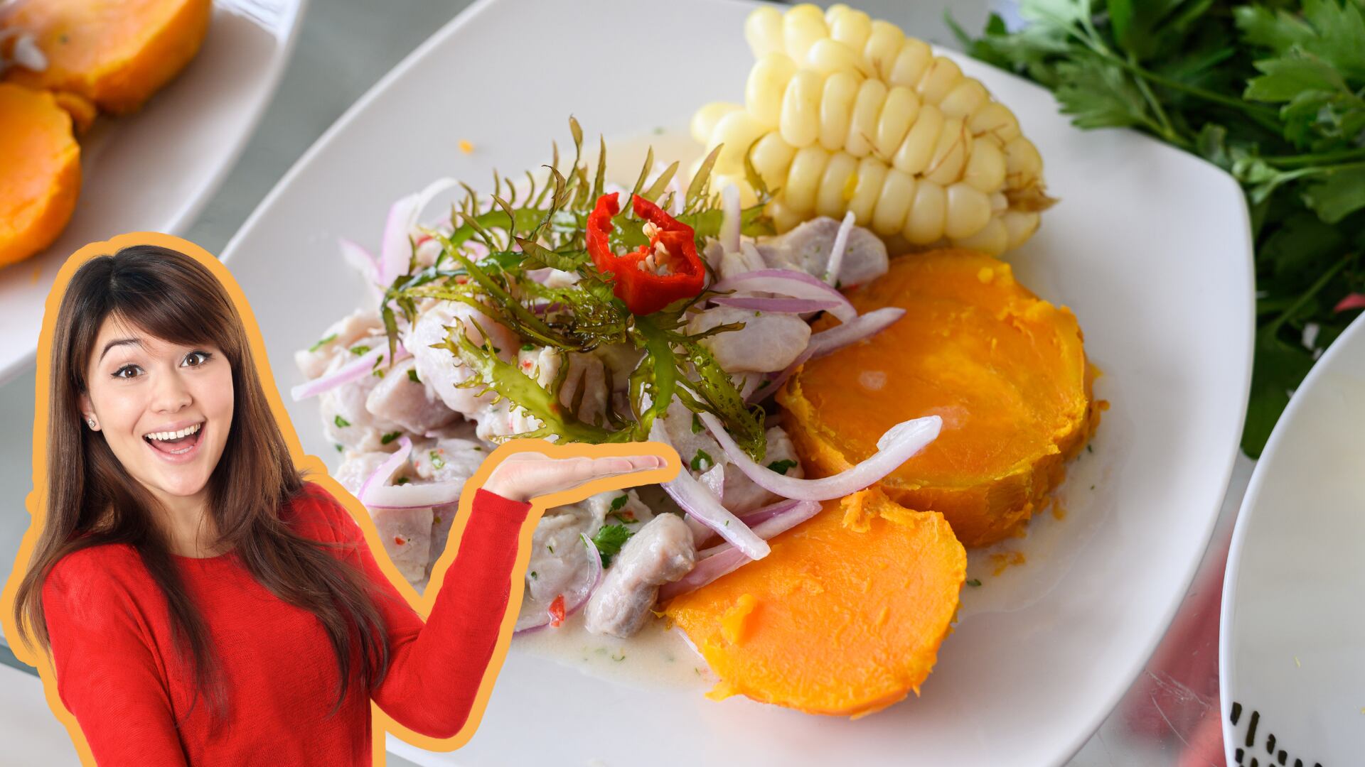 La oferta culinaria de Perú, reconocida a nivel mundial, encuentra su máxima expresión en el ceviche, considerado un patrimonio cultural e inmaterial. (Composición: Infobae)