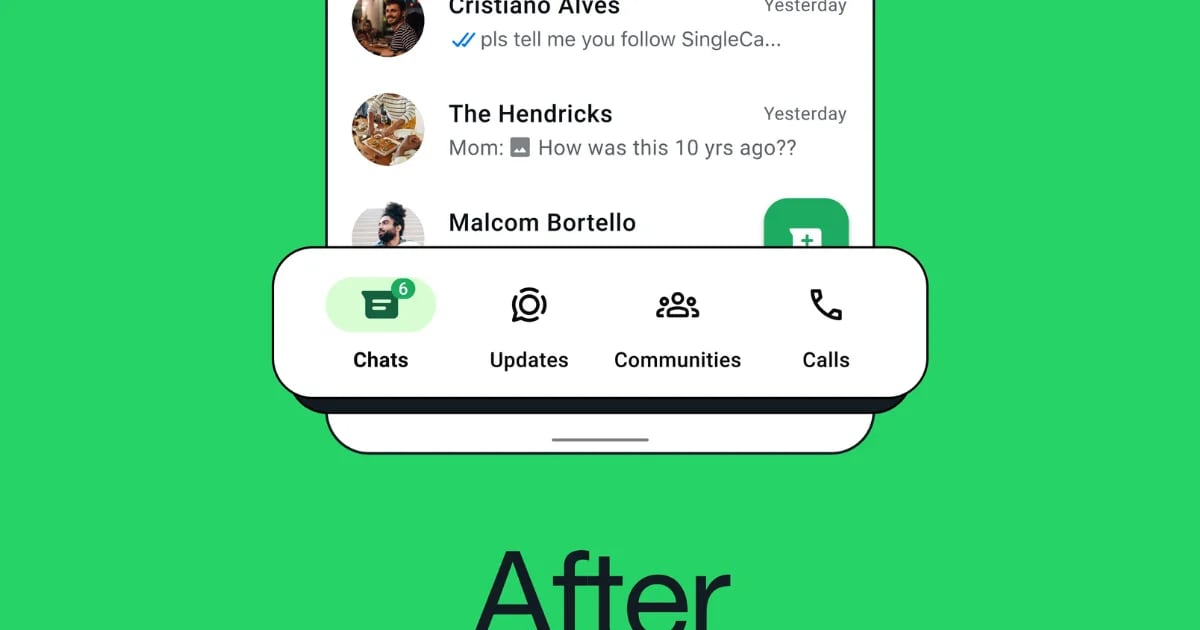 WhatsApp cambia su diseño: cuáles son los cambios en Android