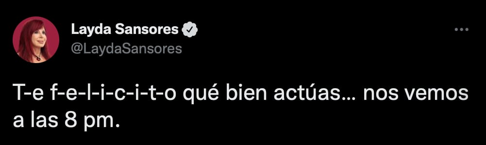 La gobernadora de Campeche utilizó la estrofa principal de una de las canciones del momento para reaccionar a la denuncia interpuesta en su contra (Foto: Twitter/@LaydaSansores)