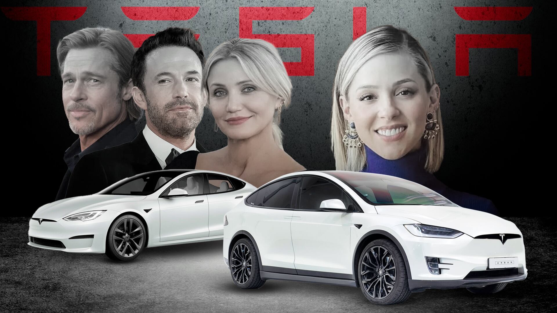 De Ben Affleck, Brad Pitt a Mariana Rodríguez: los famosos y sus millonarios vehículos Tesla(Foto: Infobae)
