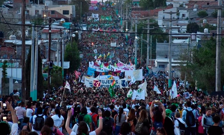 Una multitud marchó el año pasado, cuando la sede fue Trelew, en Chubut. 