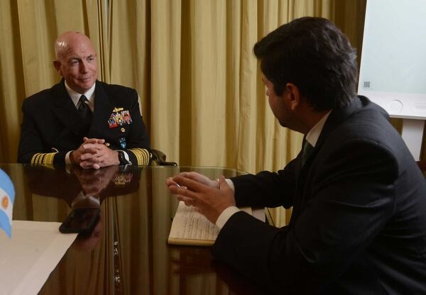 El almirante Kurt Tidd, en una entrevista exclusiva con DEF. Foto: Fernando Calzada.