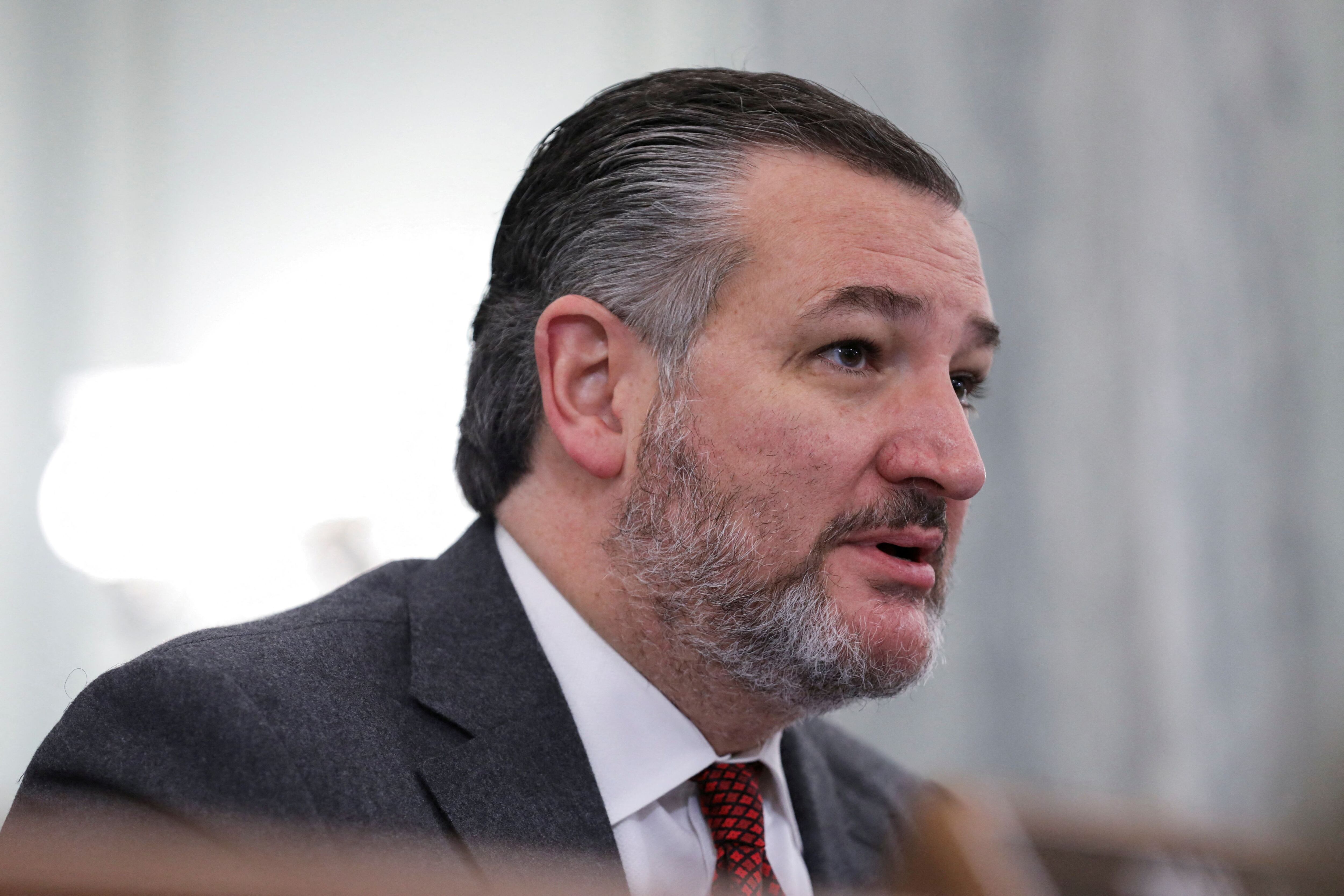 El senador Ted Cruz (R-Texas) habla durante una audiencia en el Capitolio en Washington, EE.UU., 9 de febrero de 2023. REUTERS/Amanda Andrade-Rhoades/Archivo
