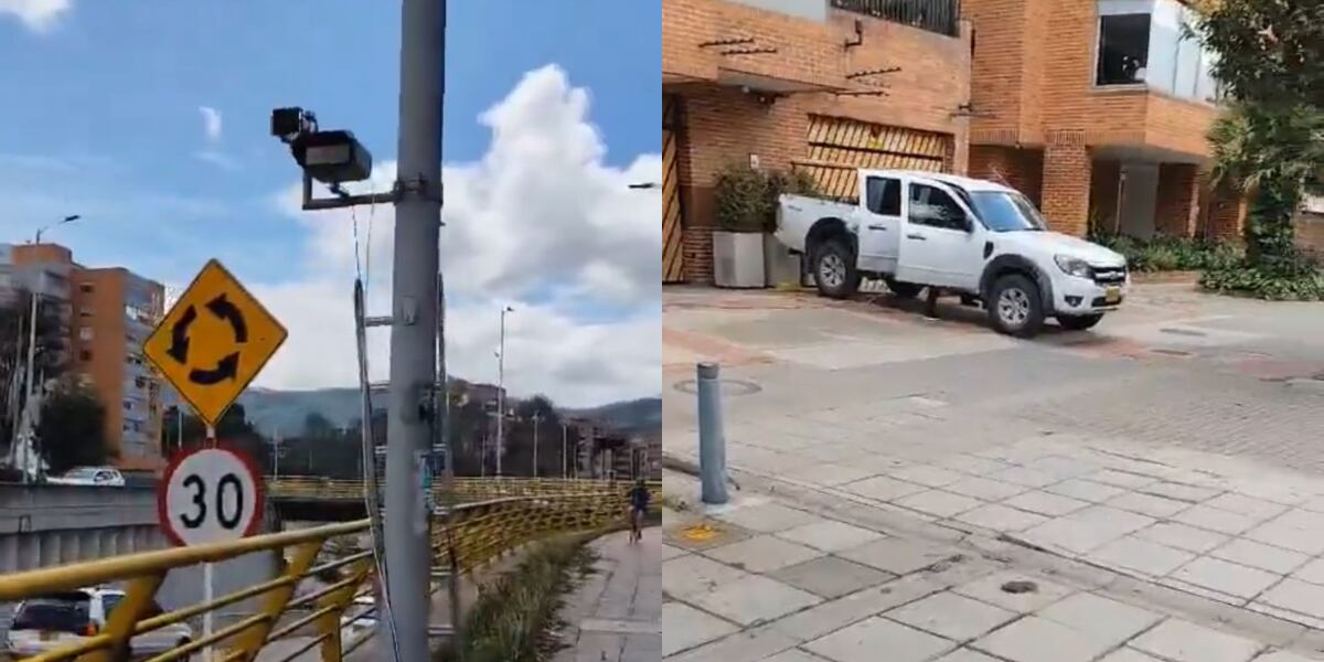 La Secretaría de Movilidad especifica que el dispositivo que se detectó en el sitio, no pertenece al sistema de cámaras de fotodetección de Bogotá, empleado para el control y gestión del tráfico en la ciudad - crédito Redes sociales