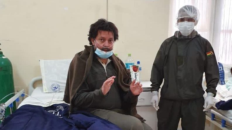 Molares tras ser herido en Bolivia
