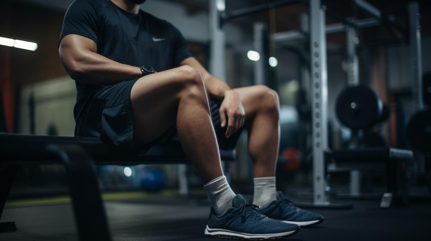 Imagen detallada de piernas realizando ejercicios intensos en un gimnasio, representando la dedicación y el esfuerzo en la búsqueda de una mejor salud y forma física. (Imagen ilustrativa Infobae)