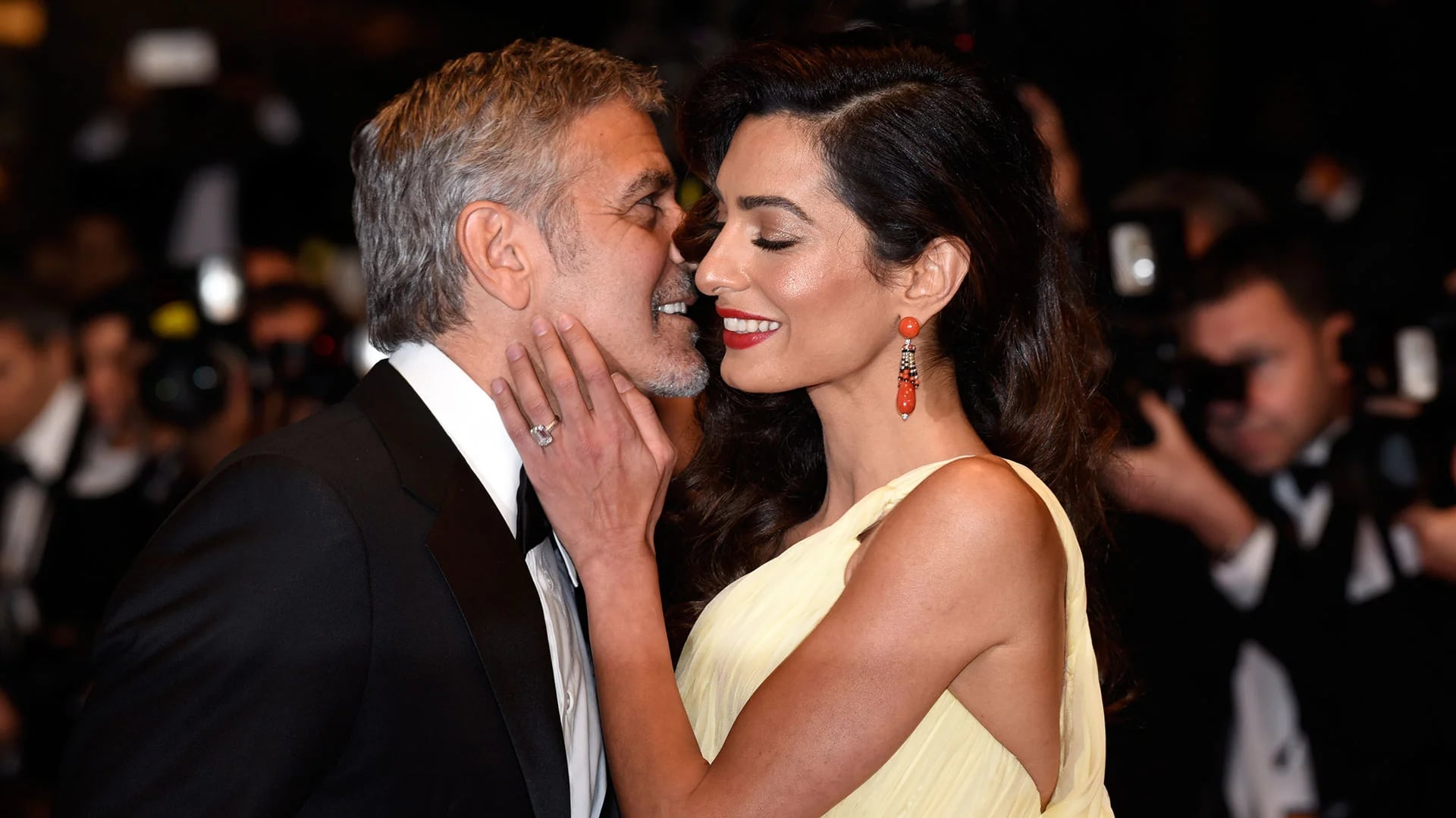 George Clooney y Amal se casaron en 2014 en una exclusiva ceremonia en Venecia, Italia (Getty)