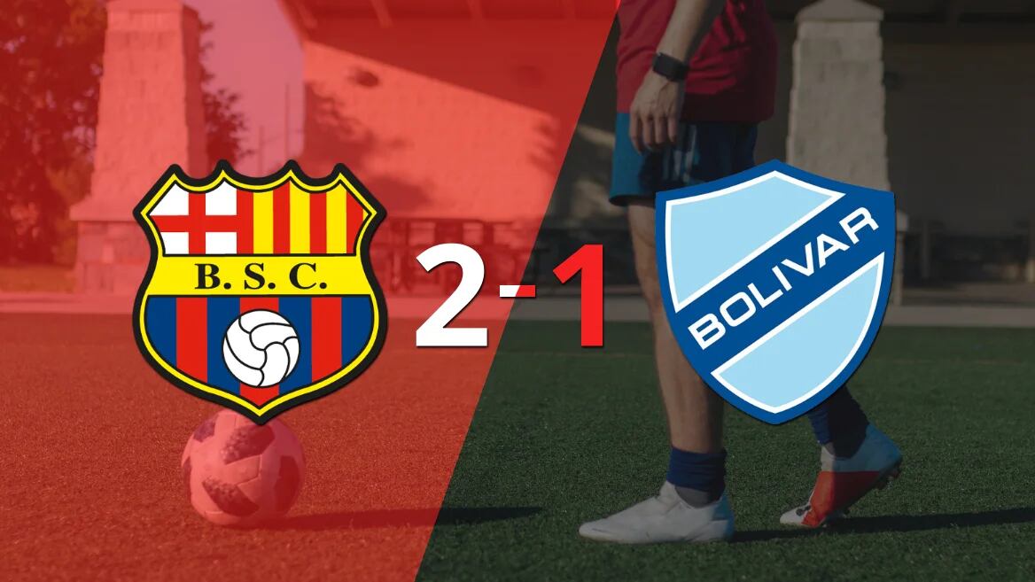 Bolívar no pudo en su visita a Barcelona y perdió 2 a 1