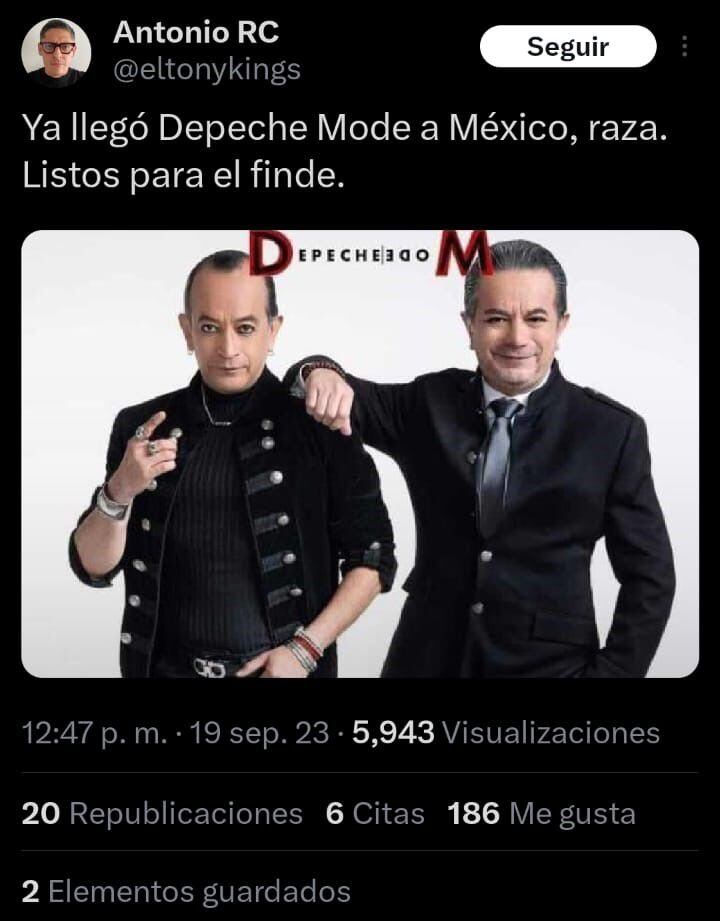 Los mejores memes de la llegada de Depeche Mode a México
