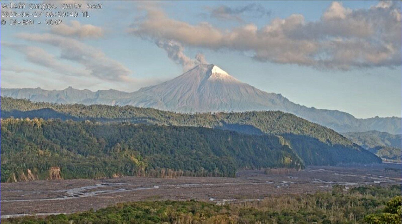 El volcán Sangay de Ecuador. (Instituto Geofísico)