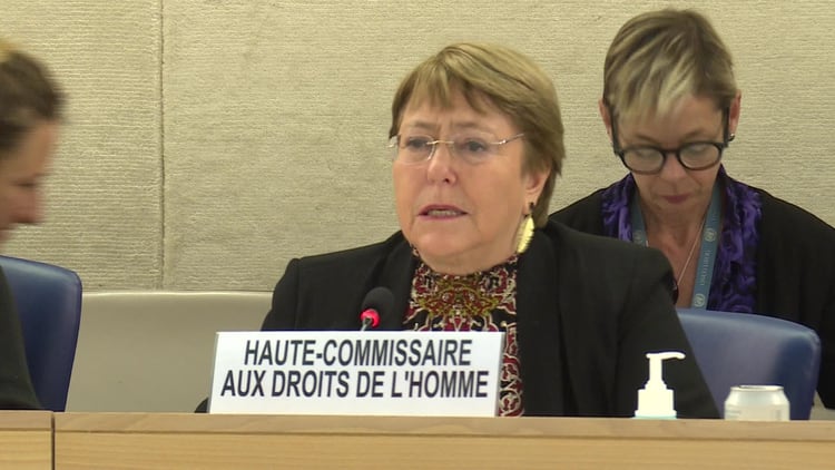 La Alta Comisionada de la ONU para los Derechos Humanos, Michelle Bachelet, pidió rever sanciones comerciales