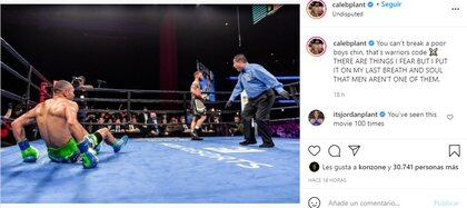 Su publicación generó especulaciones en torno a su posible pelea contra Saúl Álvarez (Foto: Instagram/@calebplant)
