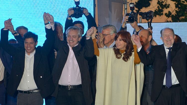 Alberto Fernández y Cristina Kirchner en La Pampa (Gustavo Gavotti)