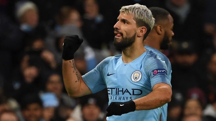 Sergio Agüero es el máximo artillero en la historia del Manchester City ( Paul ELLIS / AFP)