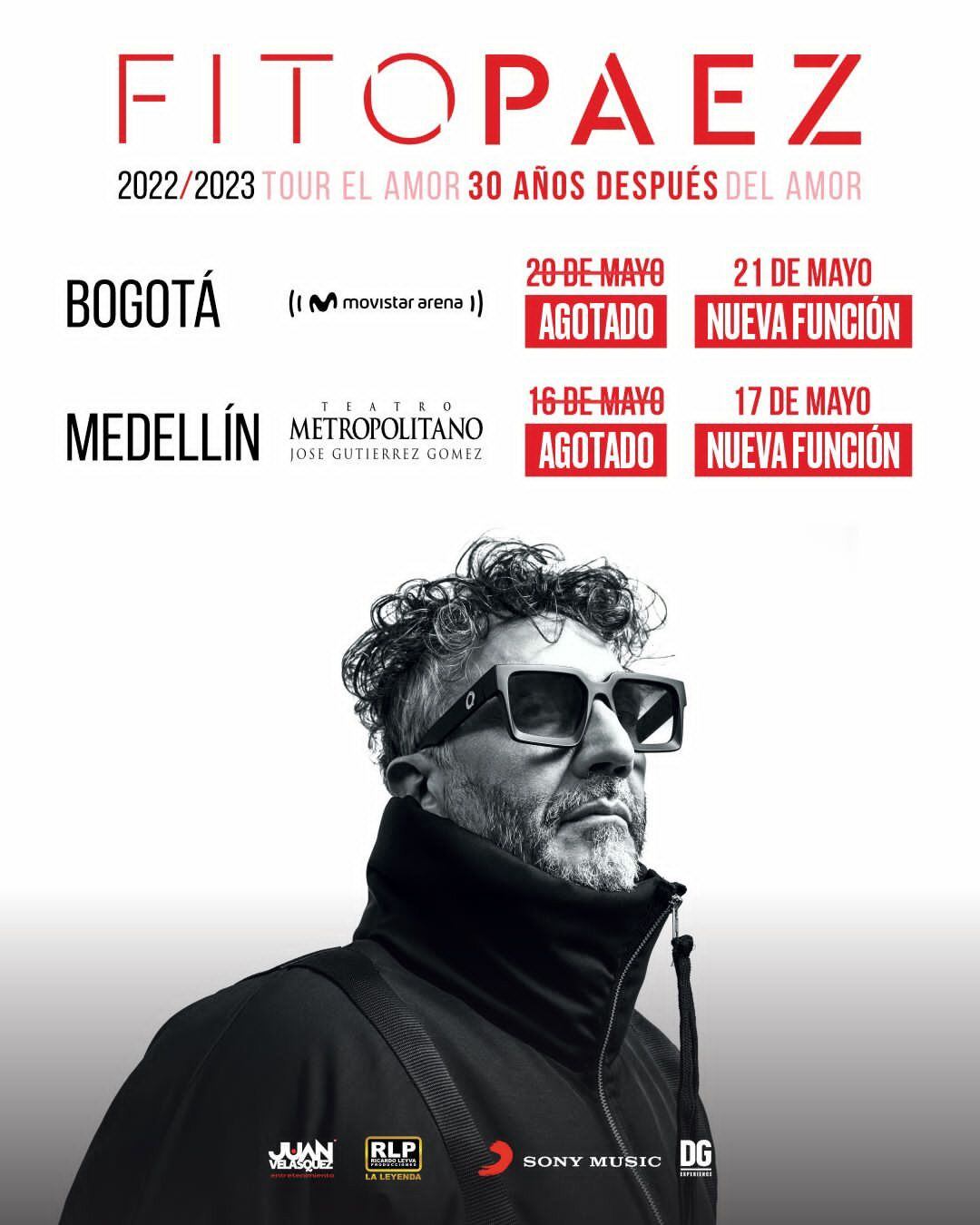 Fito Páez anunció dos nuevas fechas de conciertos en Bogotá y Medellín