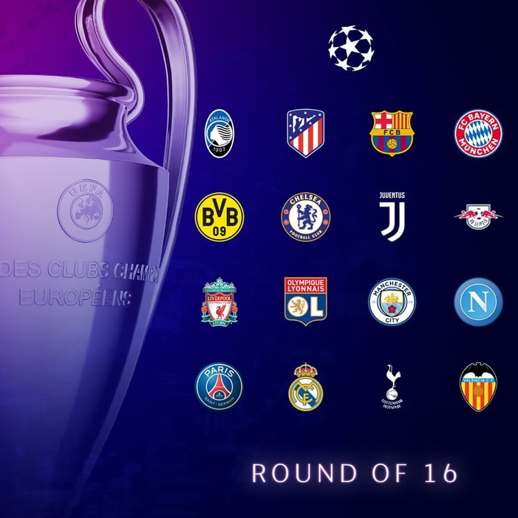 Los 16 clasificados a octavos de final