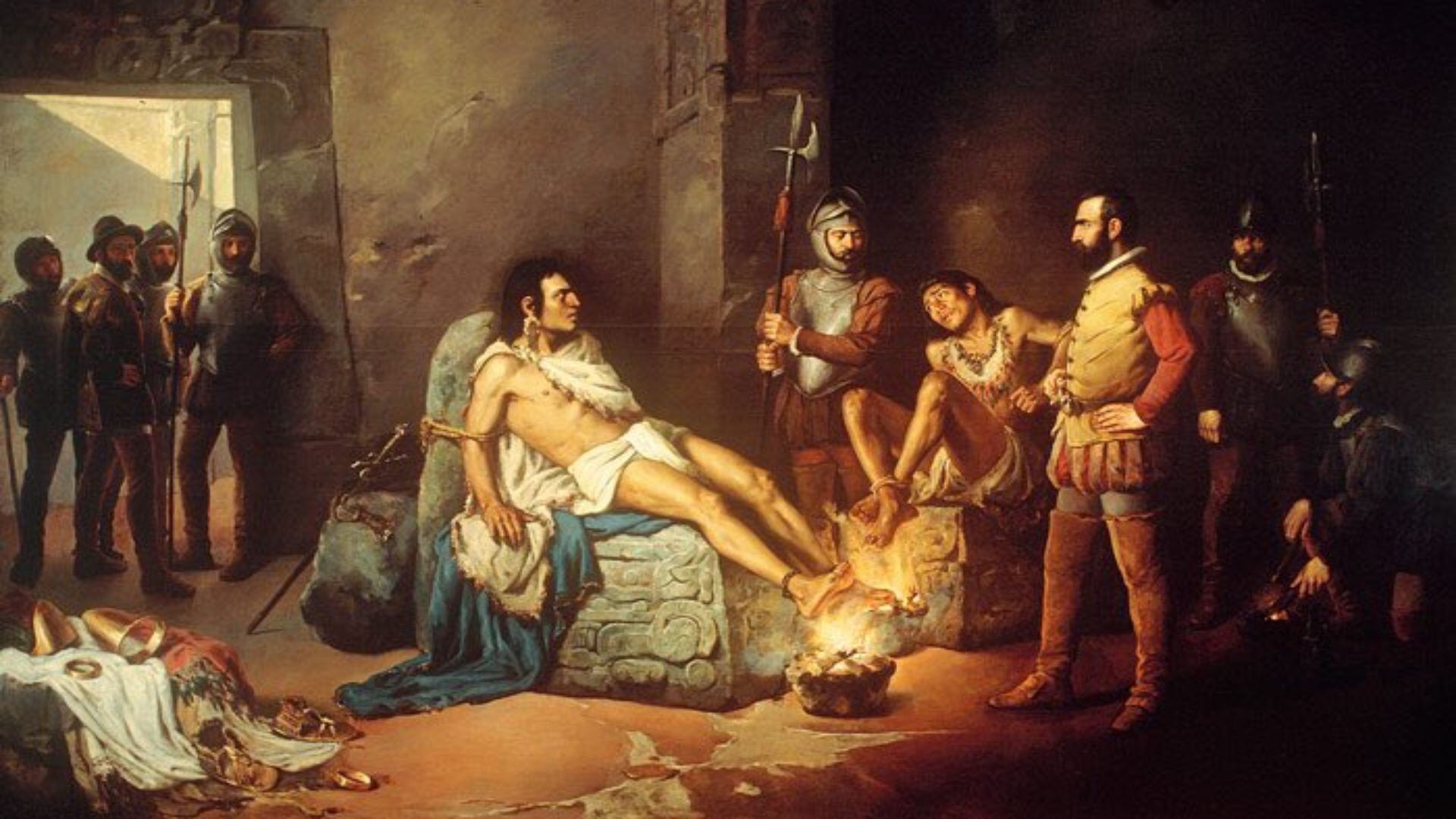 Hernán Cortés y Cuauhtémoc