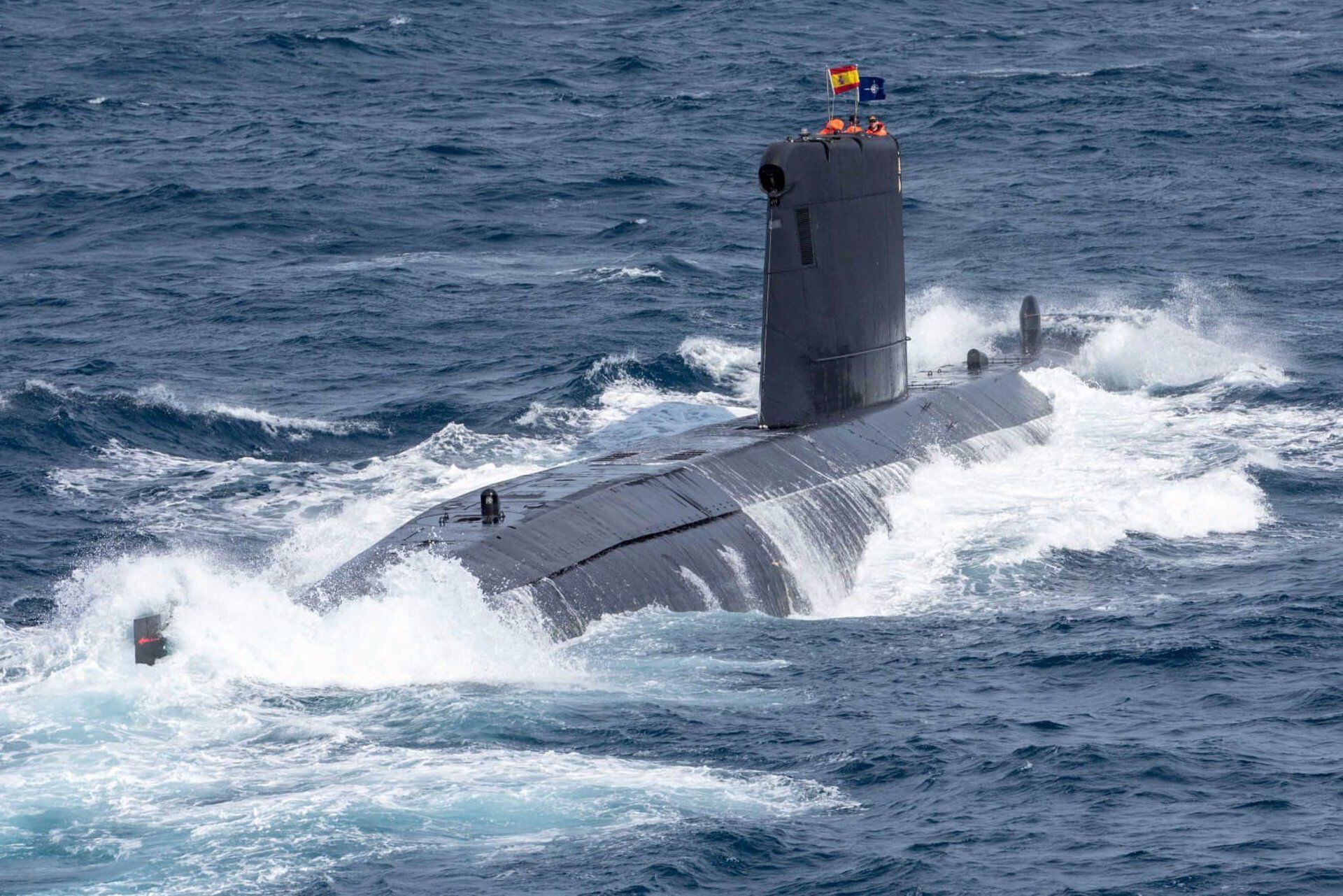 Submarino 'Tramontana', uno de los que se han desplegado en el Mediterráneo a lo largo de la operación 'Sea Guardian' de la OTAN (Emad/Europa Press)
