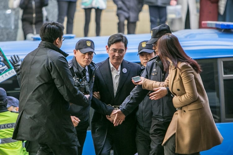 El caso contra Jay Y. Lee, heredero de Samsung, por soborno, causó la destitución de la entonces presidenta de Corea del Sur, Park Geun-hye. (Bloomberg photo/Jean Chung)