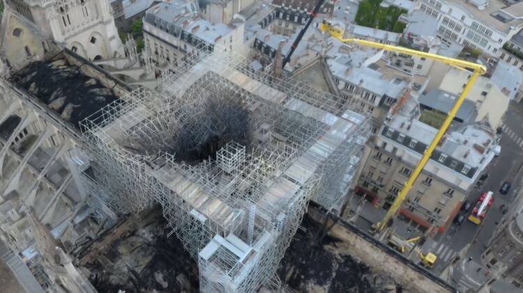 Notre Dame vista desde un dron (Foto: Archivo)