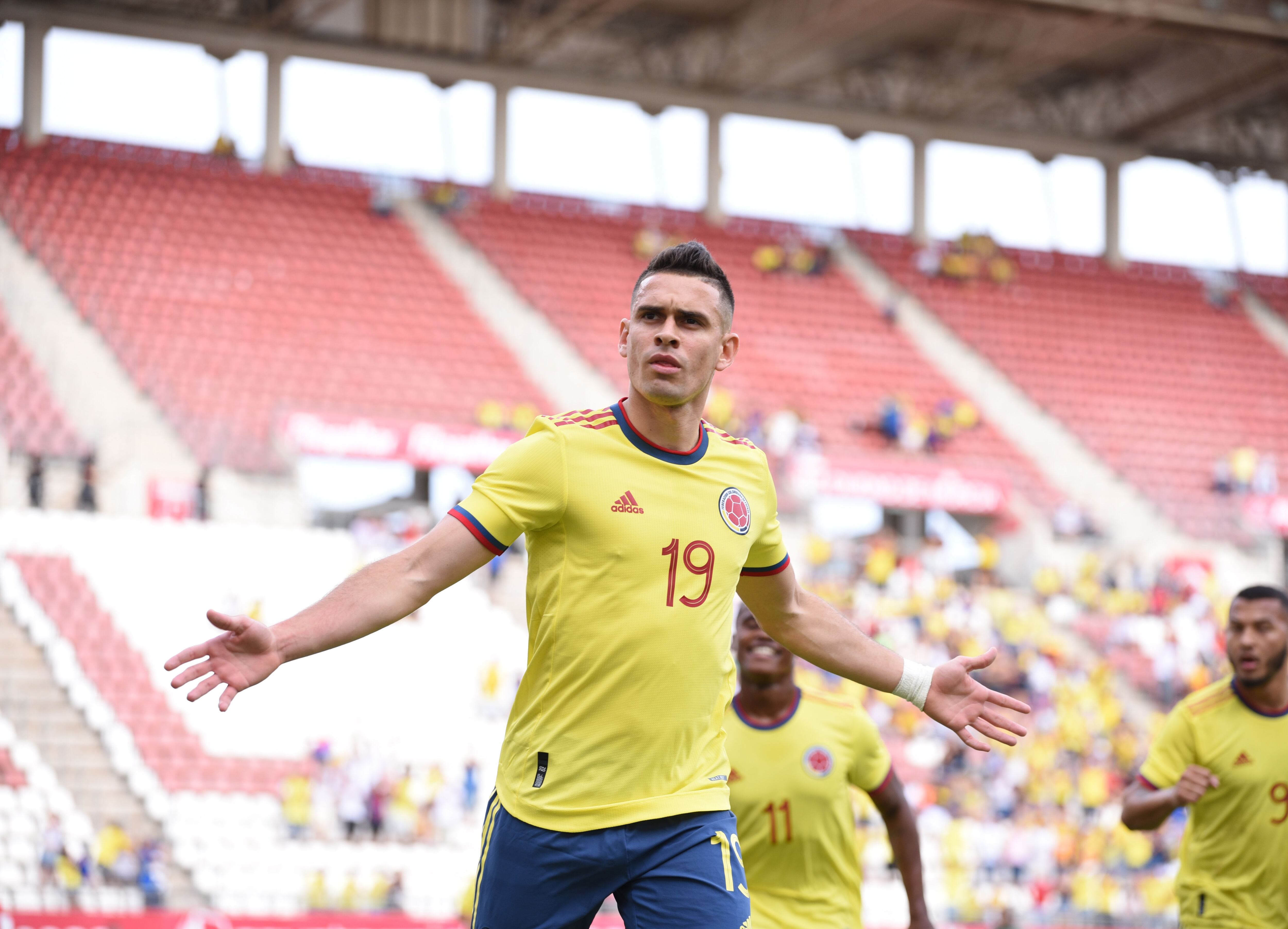 Santos Borré marcó su primer gol con la selección Colombia