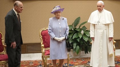 3 de abril de 2014. Visita oficial de la reina Isabel II a la Ciudad del Vaticano, Roma, Italia 