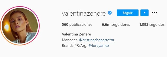 Valentina Zenere (Foto: Instagram)