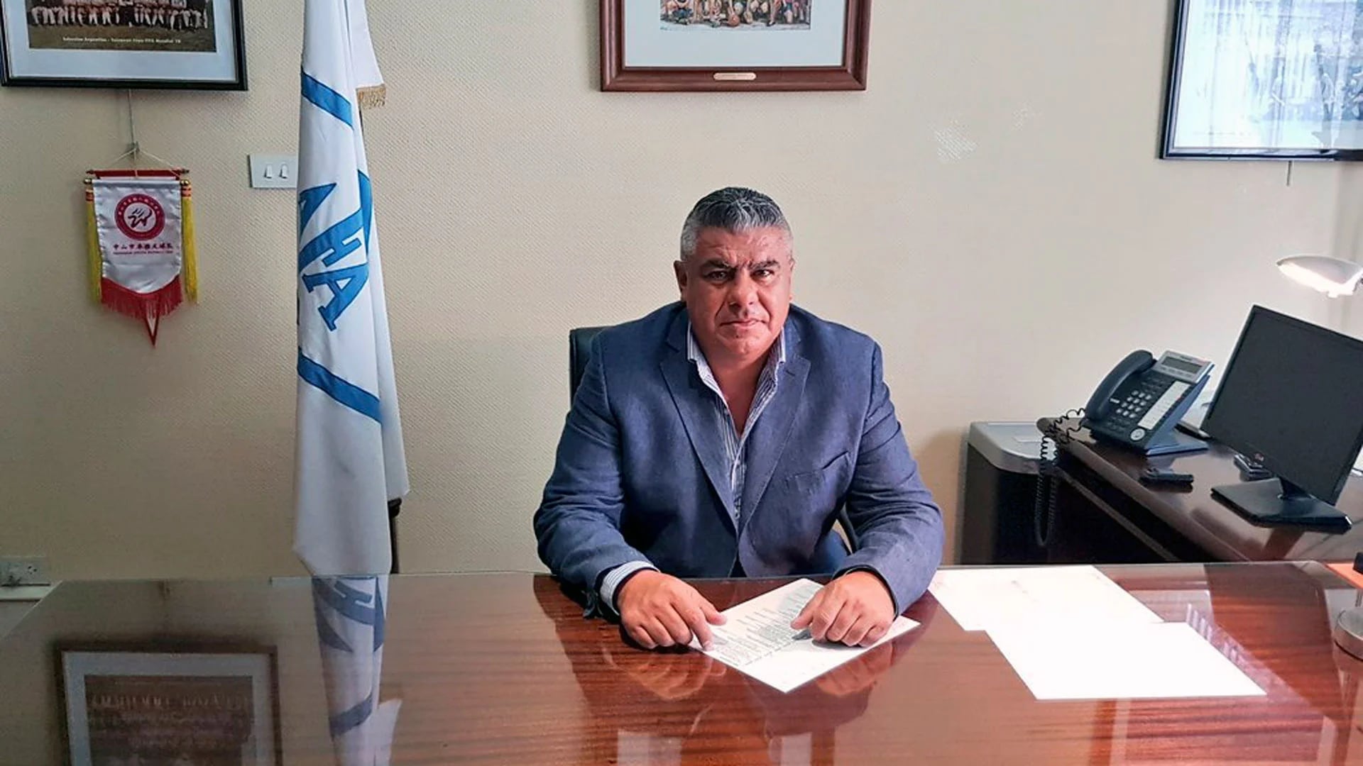 Claudio Tapia, presidente de la Asociación del Fútbol Argentino (NA)