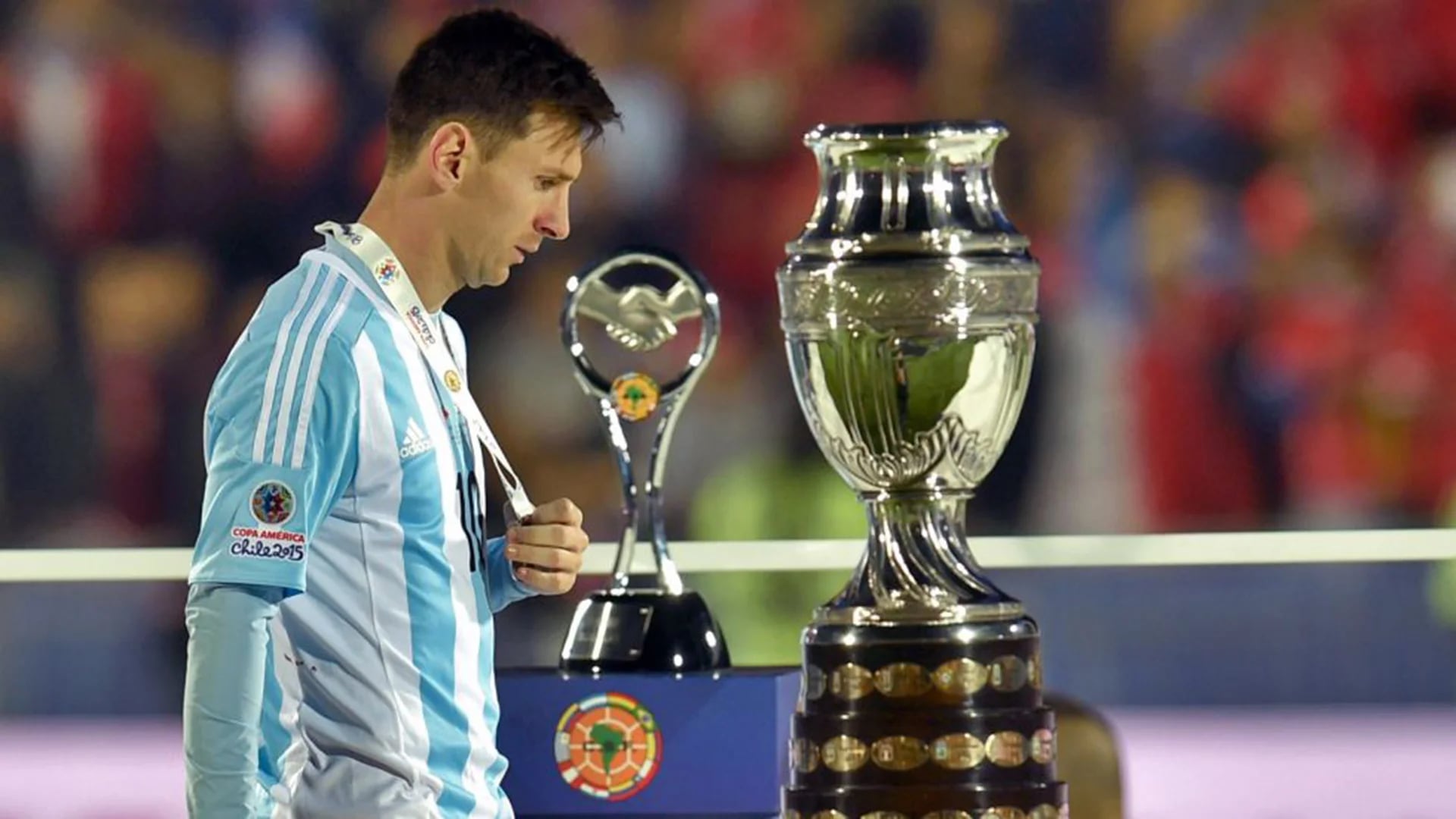La desolación de Messi frente a la derrota en la final de la Copa América 2015
