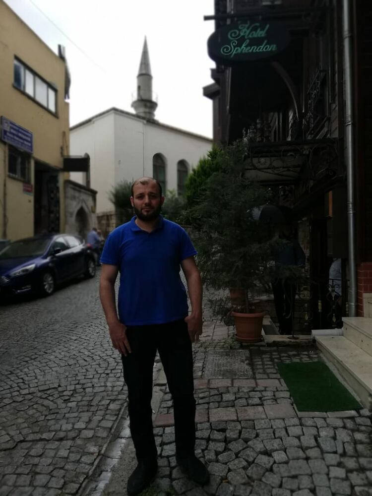 Aqeel Handam, llegó a Turquía huyendo de la guerra en Siria