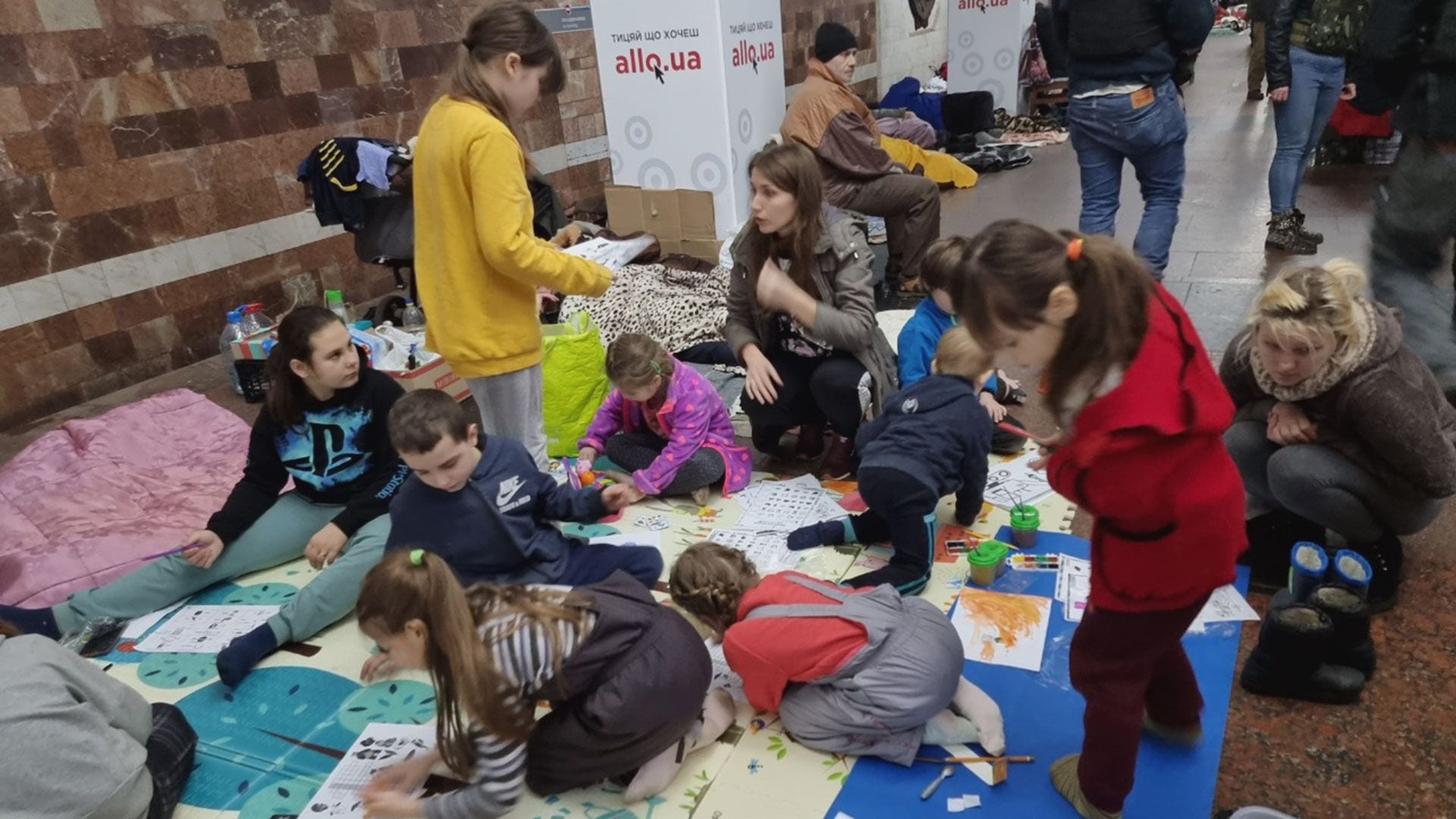 Infobae in Kharkiv: This is how children live a month ago in the Kharkiv metro