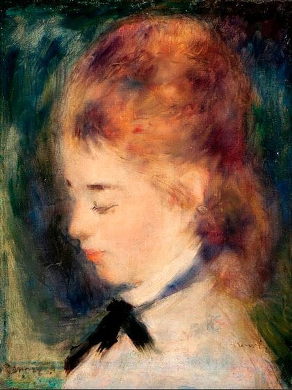 "Retrato de mujer", de Renoir, una de las obras recuperadas