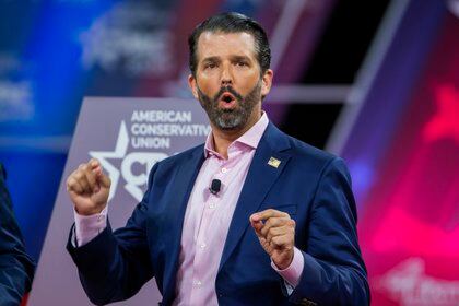 Donald Trump Junior., Hijo del presidente de Estados Unidos, quien aspira a ser su sucesor político.  EFE / ERIK S. MENOR