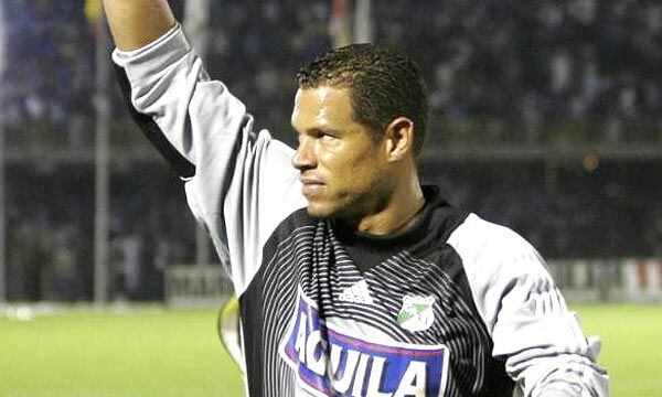   Óscar Córdoba en el Deportivo Cali en 2007. Foto Archivo