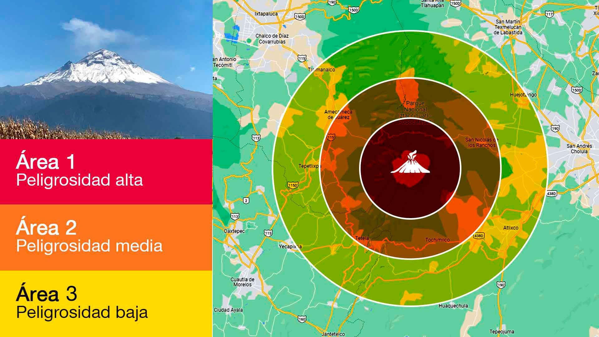 El Popocatépetl es uno de los volcanes más activos en el país (Infobae)
