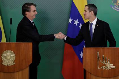 Bolsonaro recibió a Guaidó en febrero de 2019