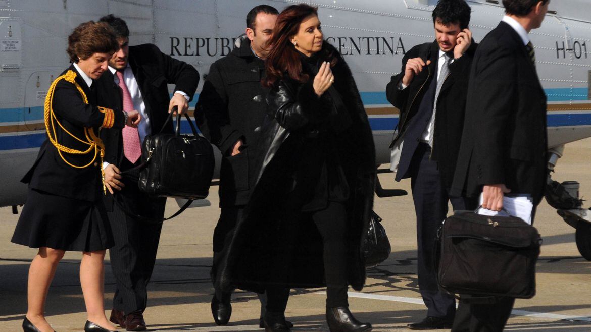 Cristina Fernández de Kirchner fue la última en utilizar el Tango 01 que el gobierno de Mauricio Macri declaró en desuso.  Télam 162
